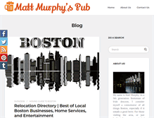Tablet Screenshot of mattmurphyspub.com